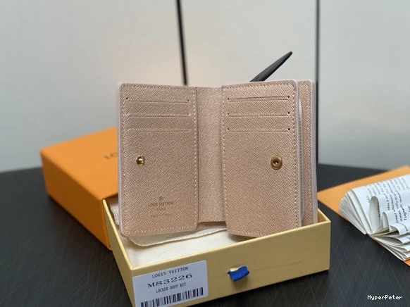 VUITTON WALLET-11*8.5*3.5cm milky LOUIS way 0823
